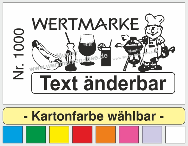 1000 Wertmarken "Grillmeister 2"
